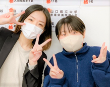 村上教室長と金光凛さん(如水館高等学校S類)