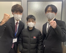 木村総吾君と江角先生と松本先生