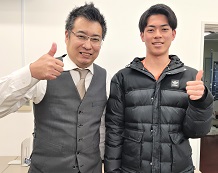 康明世さんと松田教室長