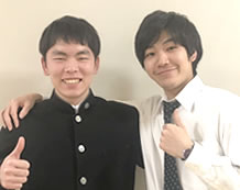 出口駿也くんと田中先生