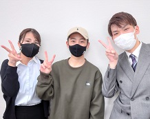 三川先生と北城結登くんと喜田先生