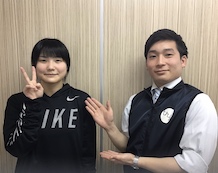 曽根渚央さんと及川先生