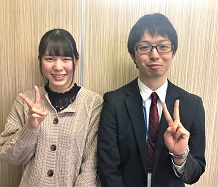 鈴木由香理さん(左)、鈴木陸央先生(右)
