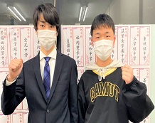 合格報告に来てくれたYくん