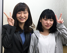 本田 陽愛さんと担当の佐々木先生
