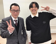 加澤君 と 土屋先生