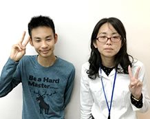 津留孝平君と落合先生