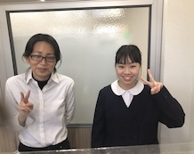 植田 真帆さんと落合先生