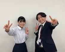 島田 梨菜さんと中石先生