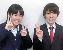 上山優璃さんと川村先生