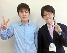 葛西智哉くんと教室長松本