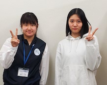 稲留先生と本田遥さん(福岡高校出身)