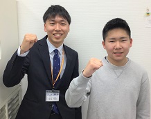 東見聖也先生と阿子島宋くん