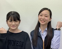 髙橋凛音さんと永井珠李先生