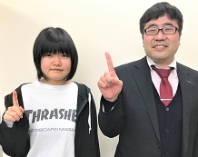 遠藤千奈さんと森本教室長