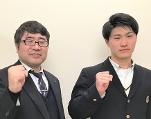 菅原遥彦くんと森本教室長