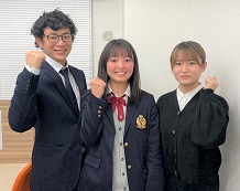 田中彩愛さん(西口先生、小谷先生)