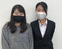 青木さん(左)白木先生(右)