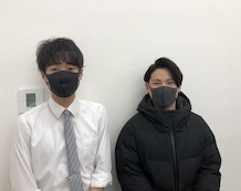 西室先生(左)秋山くん(右)
