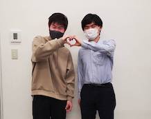 石井くん(左)中尾先生(右)