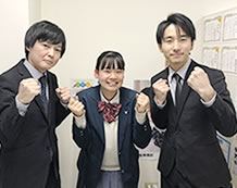 近藤由理さんと東条先生・松岡先生