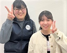 田中杏樹さん(櫻ヶ岡中学校卒)