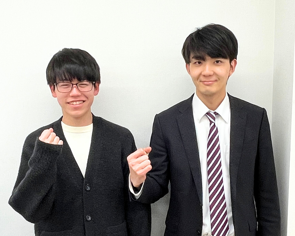 受験したMARCH（明治、青学、法政）に全勝した小髙くんと髙橋先生