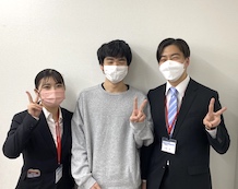 【茂原駅前校】壁田くんと中川先生・石川先生