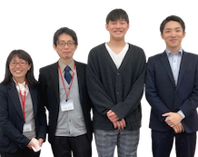 山本先生・山本先生・楢原くん・飯田先生