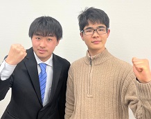 河村先生とガッツポーズ