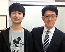 井元 士穏君と青木教室長