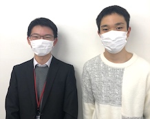 本間先生(左)菅野将生くん(右)
