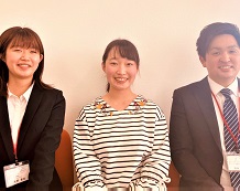 大村日奈子さんと田中先生と矢野先生
