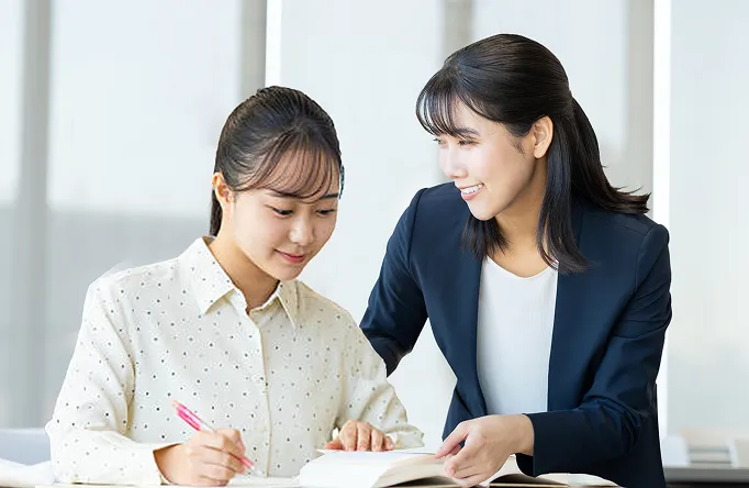 専任講師による完全1対1授業のイメージ