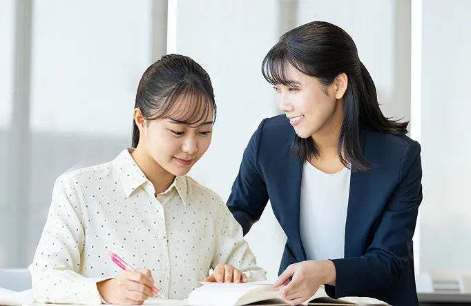 専任講師による完全１対１授業のイメージ